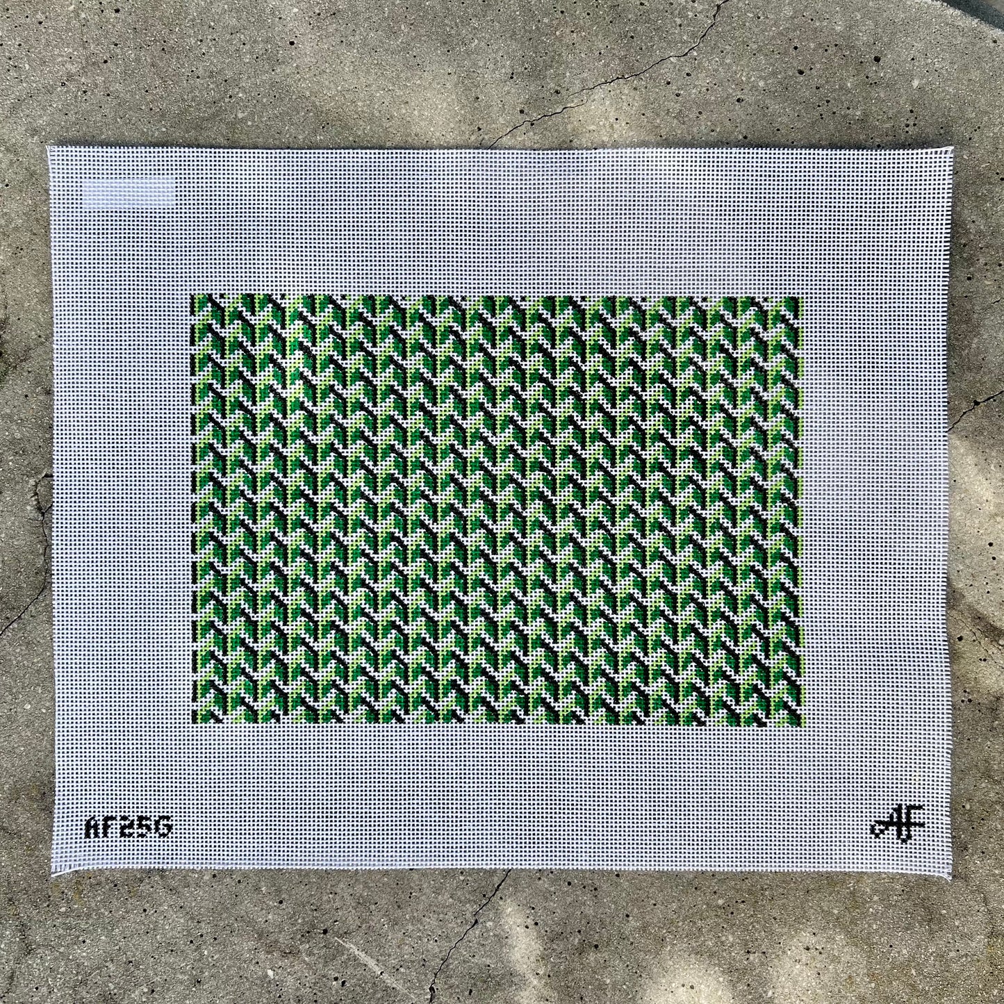 Green Zig Zag Clutch