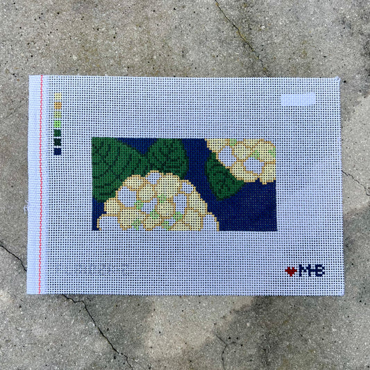 Yellow on Navy Hydrangeas Rectangular Insert