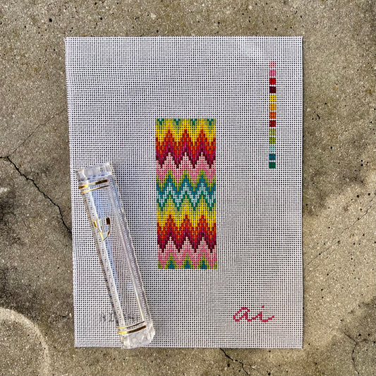 Rainbow Zig Zag Mezuzah