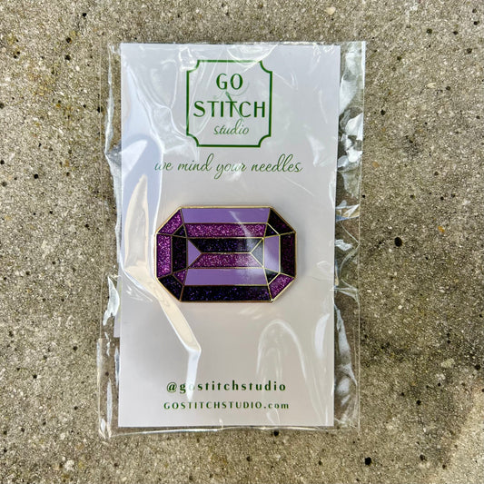 Purple Diamond Jewel Magnet