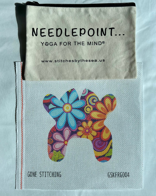 Flower Power Frog Bean Bag