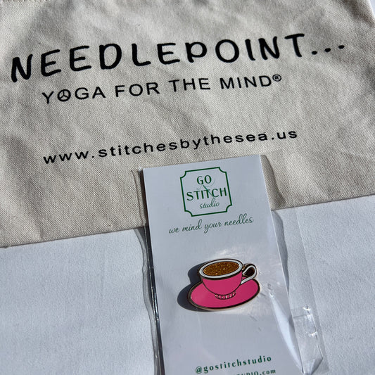 Pink Tea Cup Magnet Needleminder