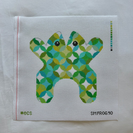 Green Diamond Frog Bean Bag