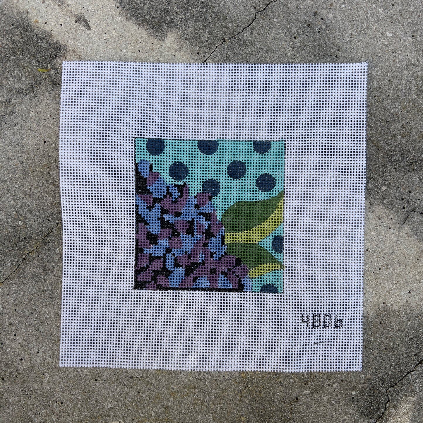 Purple Hydrangea 4" x 4" Square