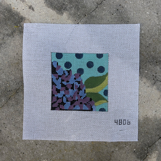 Purple Hydrangea 4" x 4" Square