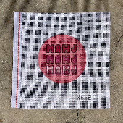 Pink Mahj Mahj Mahj 4" Round Ornament
