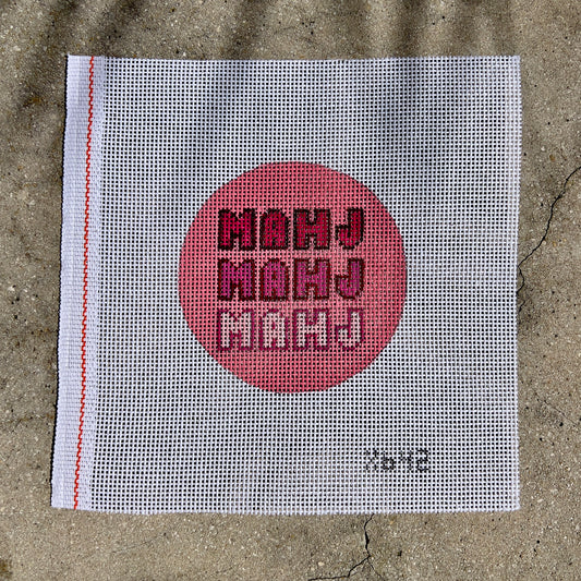 Pink Mahj Mahj Mahj 4" Round Ornament