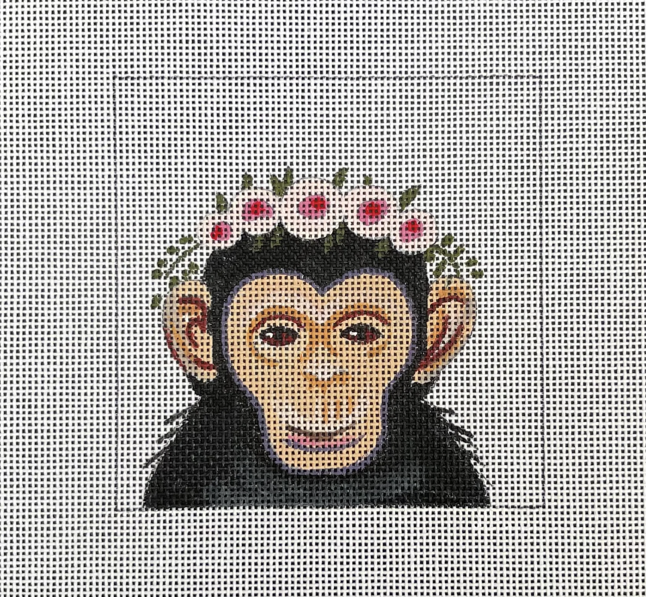 Monkey with Flower Crown