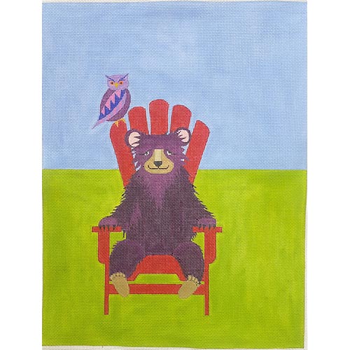 Bear in an Adirondack Chair