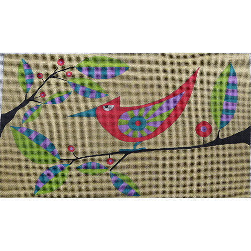 Red Bird on a Branch