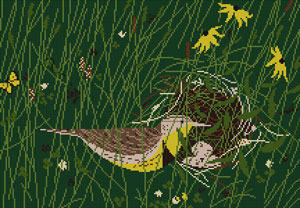 Eastern Meadowlark by Charley Harper