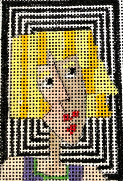 Woman Luggage Tag