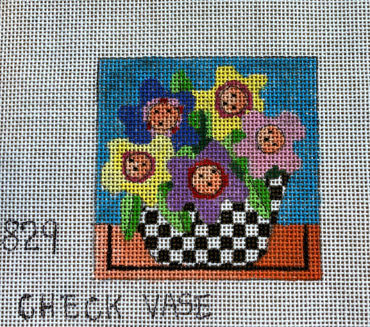 Checked Vase