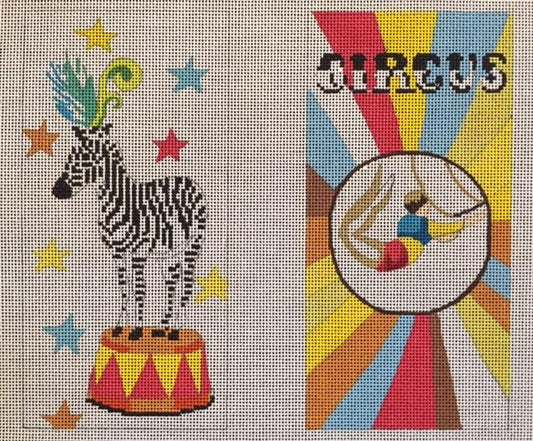 Circus Zebra Eyeglass Case