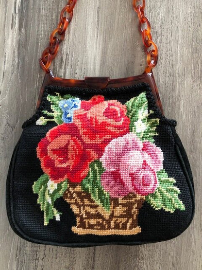 Rose Basket Handbag