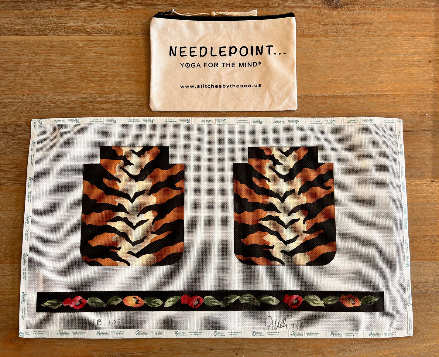 Leopard Handbag and Rose Strap